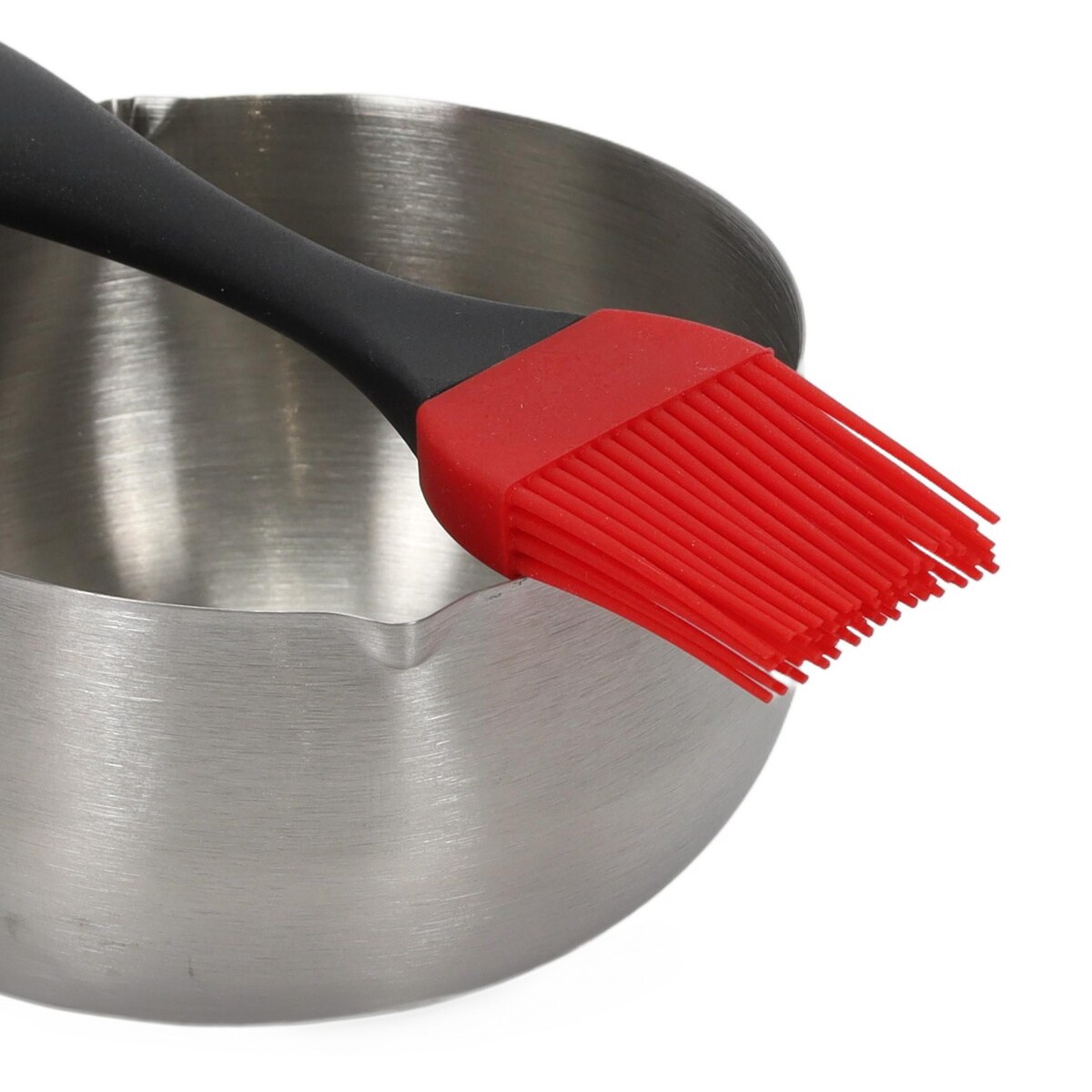 Rondelek z pędzlem, garnek z pędzelkiem do marynowania potraw, garnek do sosów z pędzelkiem, akcesoria do grilla