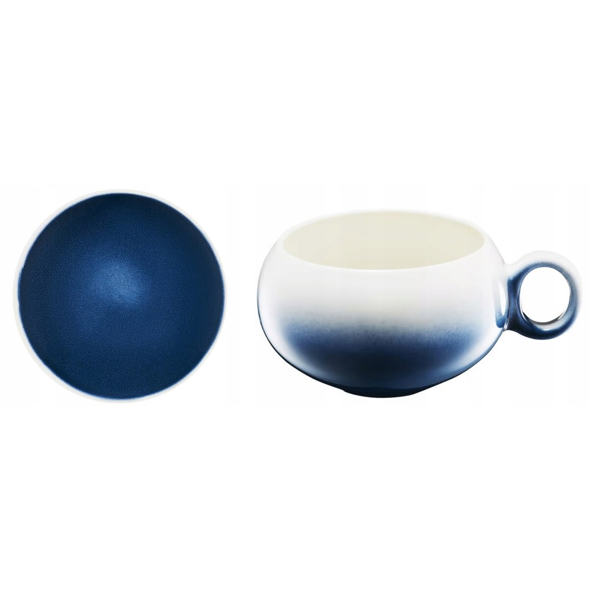 2x FILIŻANKA SPODEK CERAMIKA 250 ml na kawę espresso herbatę granat