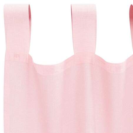 vidaXL Zasłony woalowe z pętelkami 2 szt. Jasnoróżowe 140x245 cm