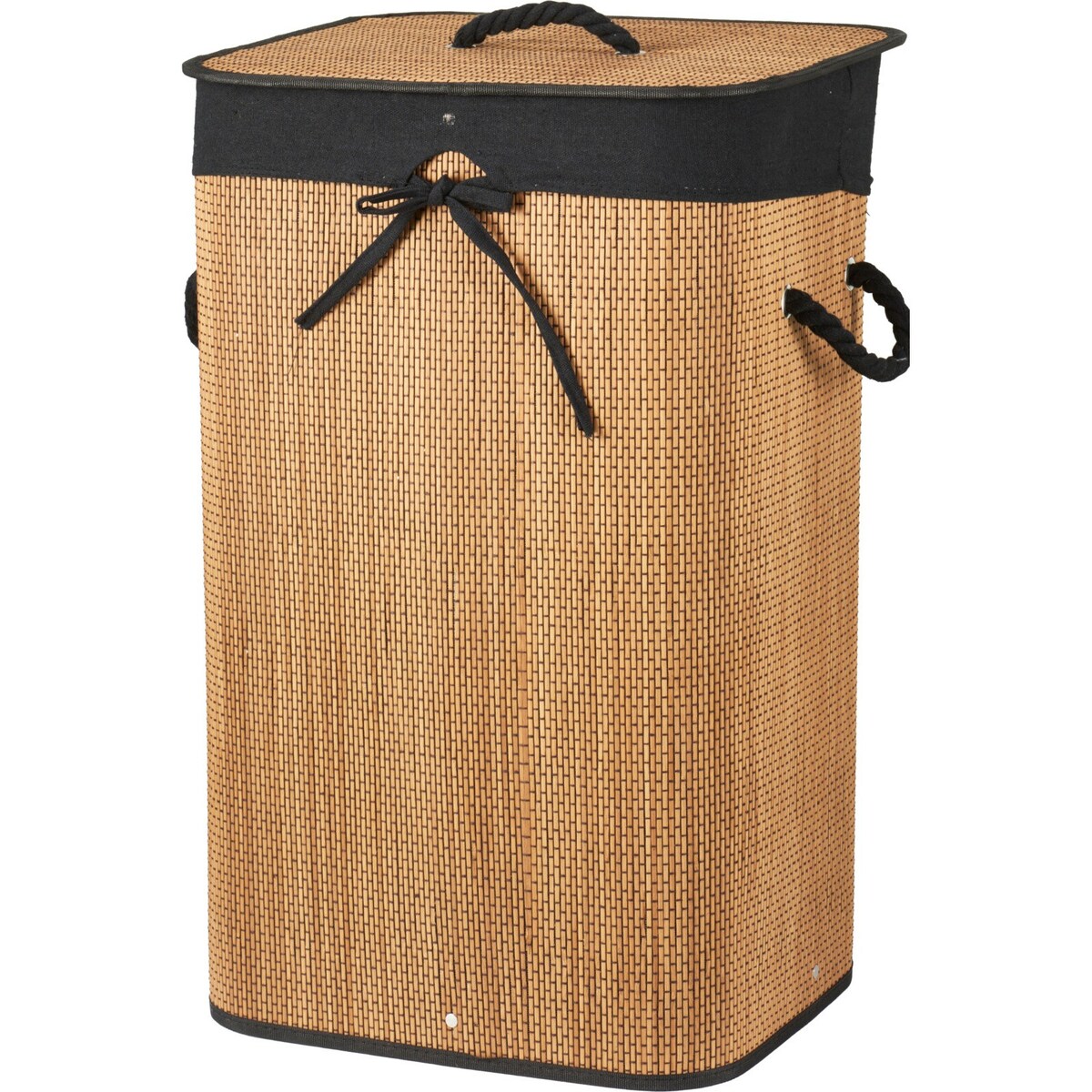 Kosz na pranie bambusowy 60x30x40 cm MOSAS 72 litry