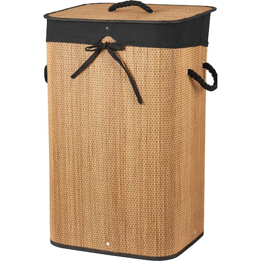 Kosz na pranie bambusowy 60x30x40 cm MOSAS 72 litry