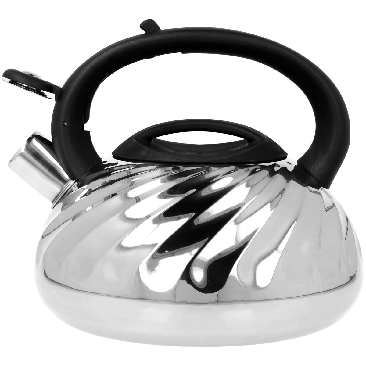 Czajnik stalowy z gwizdkiem duży 3.0L na indukcję ze żłobieniami BRUNBESTE BB-2384