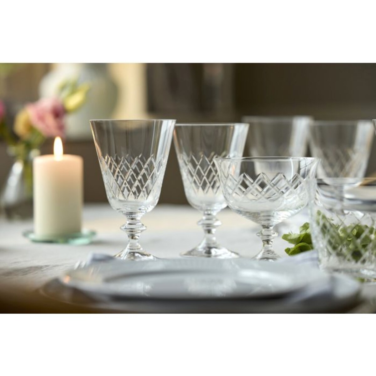 Kieliszki do białego wina ze szkła kryształowego Eaton 230 ml 2 sztuki 36238