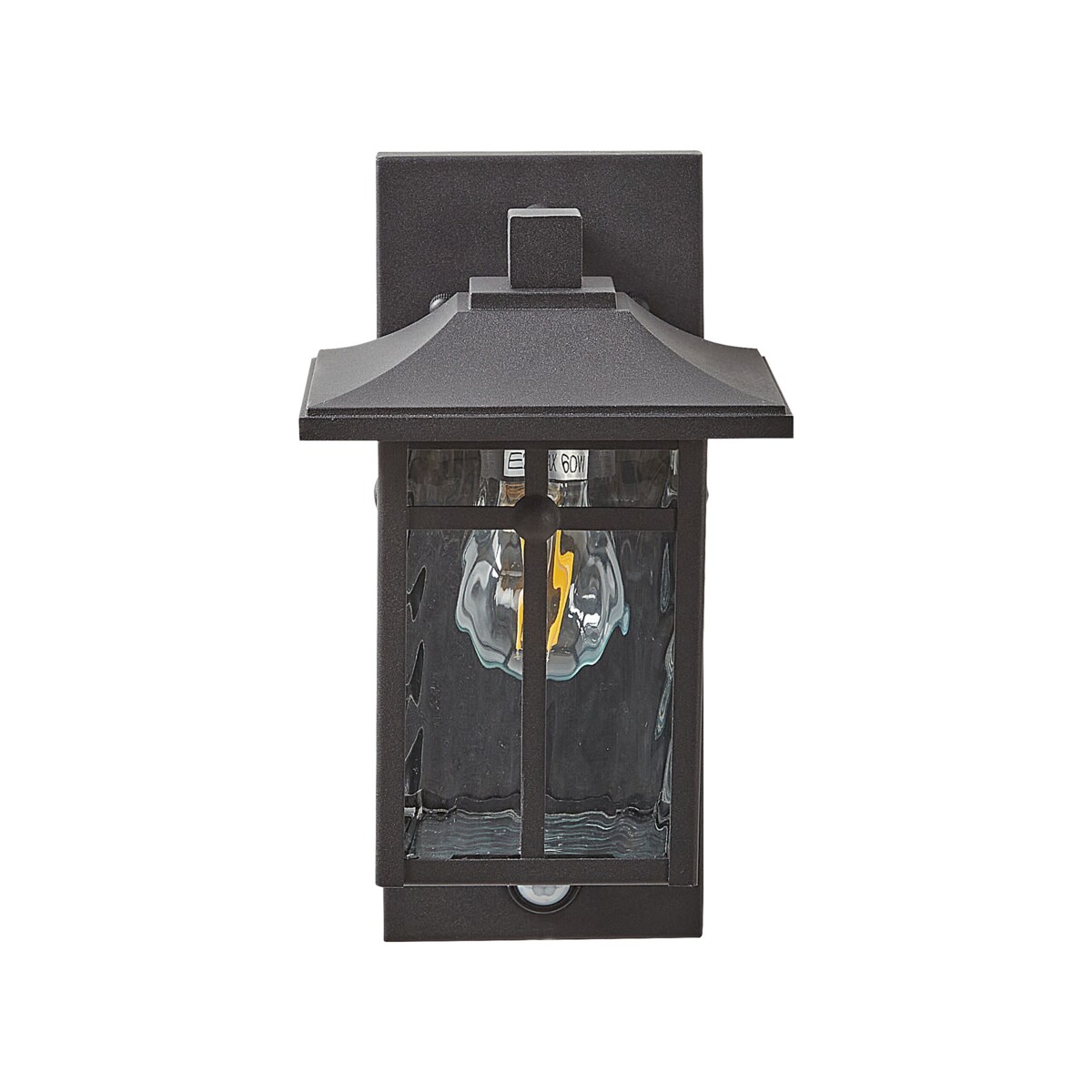 Lampa ścienna zewnętrzna z czujnikiem ruchu czarna TEVIOT