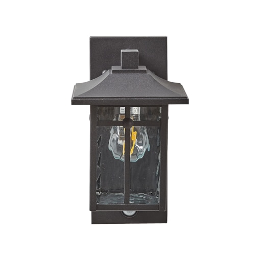 Lampa ścienna zewnętrzna z czujnikiem ruchu czarna TEVIOT