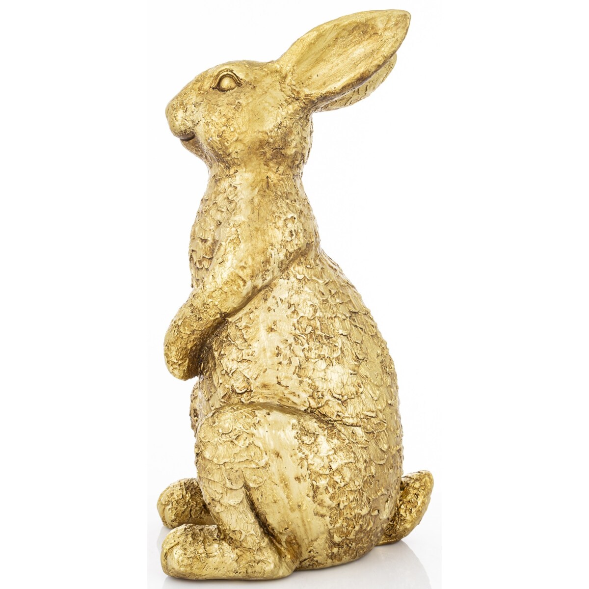 Dekoracja - figurka królika 44x20x23 cm złota CONILI