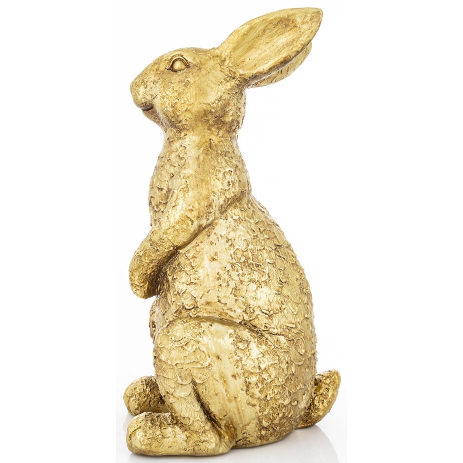 Dekoracja - figurka królika 44x20x23 cm złota CONILI