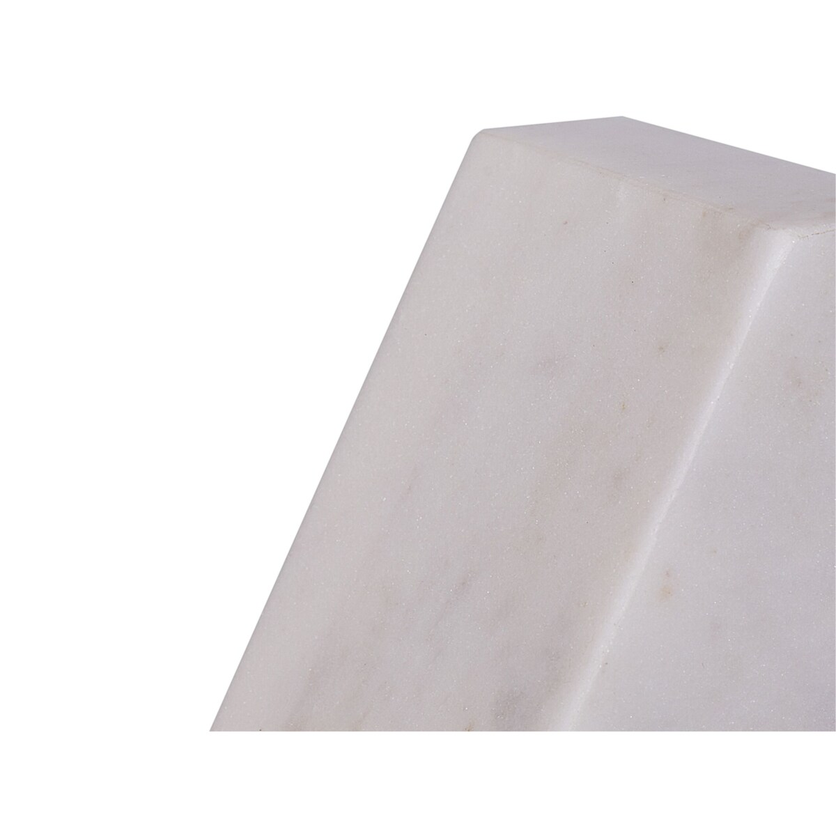 Zestaw 2 marmurowych podpórek do książek biały KROKOS