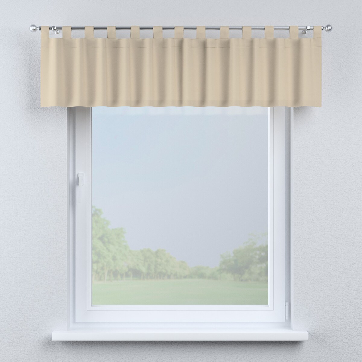 Lambrekin na szelkach 260x40 caffe latte (beżowy)