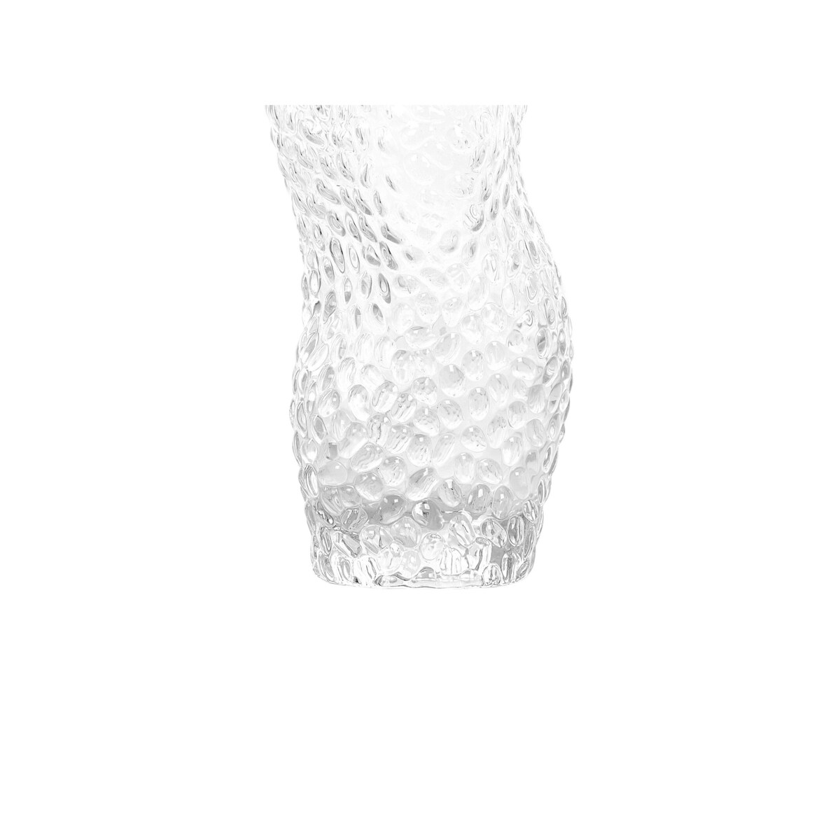 Wazon na kwiaty szklany 23 cm przezroczysty ELATOS