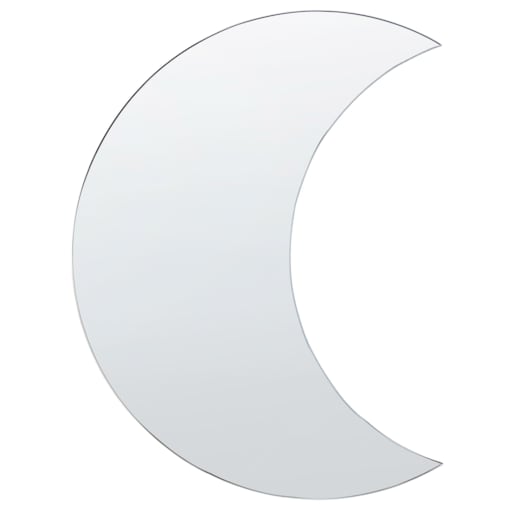 Lustro ścienne księżyc 40 x 60 cm srebrne PESMES