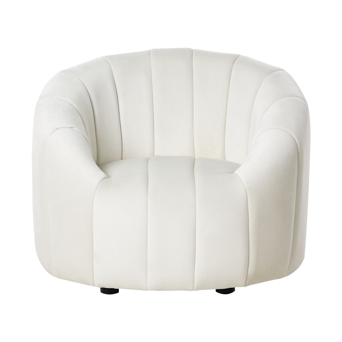 Komplet wypoczynkowy welurowy 6-osobowy złamana biel MALUNG