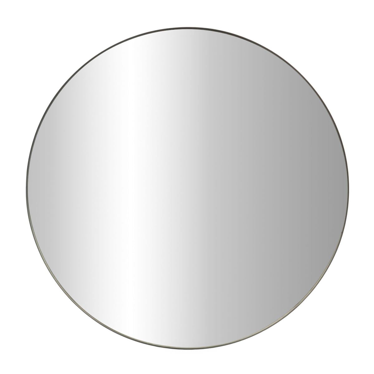 Lustro okrągłe NOOR, metalowa rama, Ø 80 cm, kolor czarny