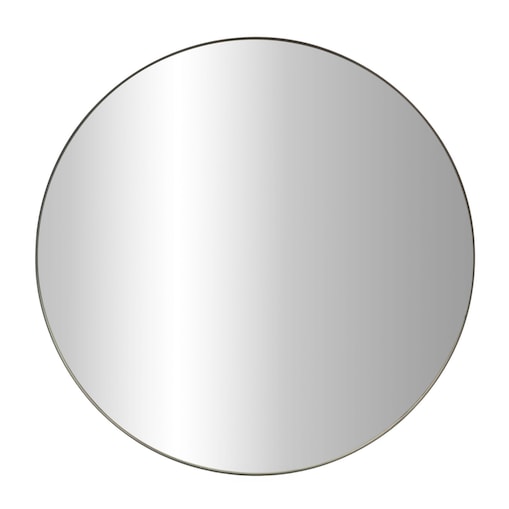 Lustro okrągłe NOOR, metalowa rama, Ø 80 cm, kolor czarny