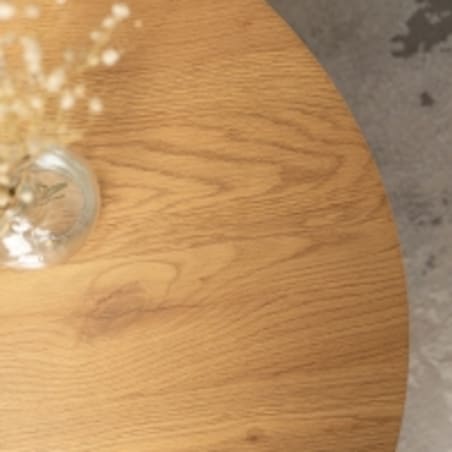 Stolik Kawowy Okrągły Dąb Mały Loft Nowoczesny Mała Okrągła Ława CARLY