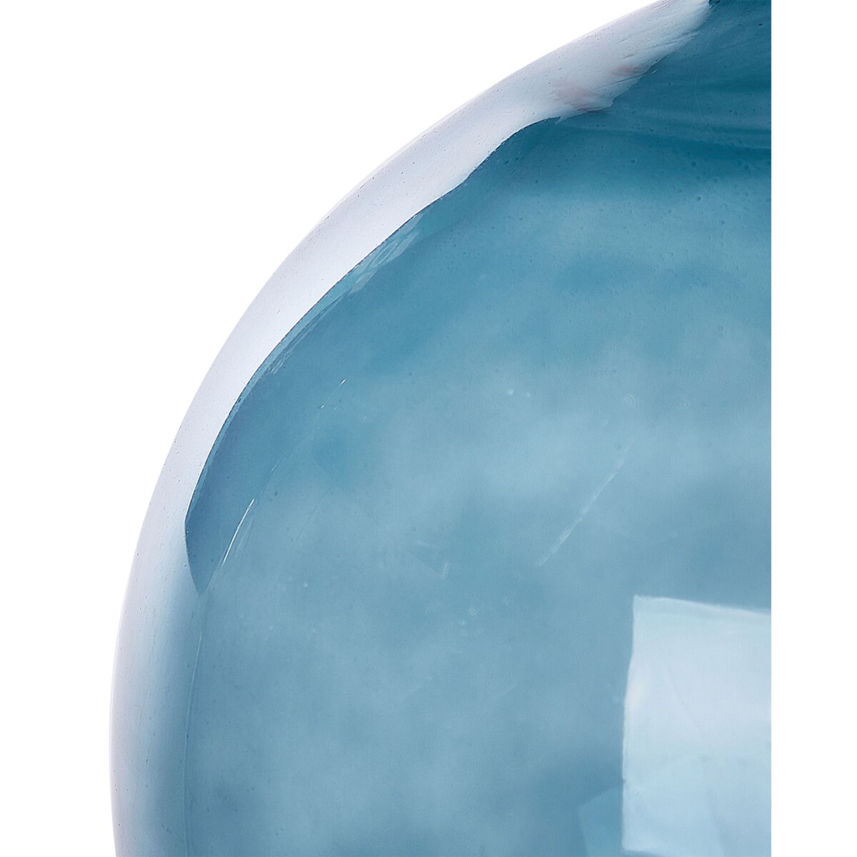 Wazon dekoracyjny CHAPPATHI Szkło 31 cm Niebieski