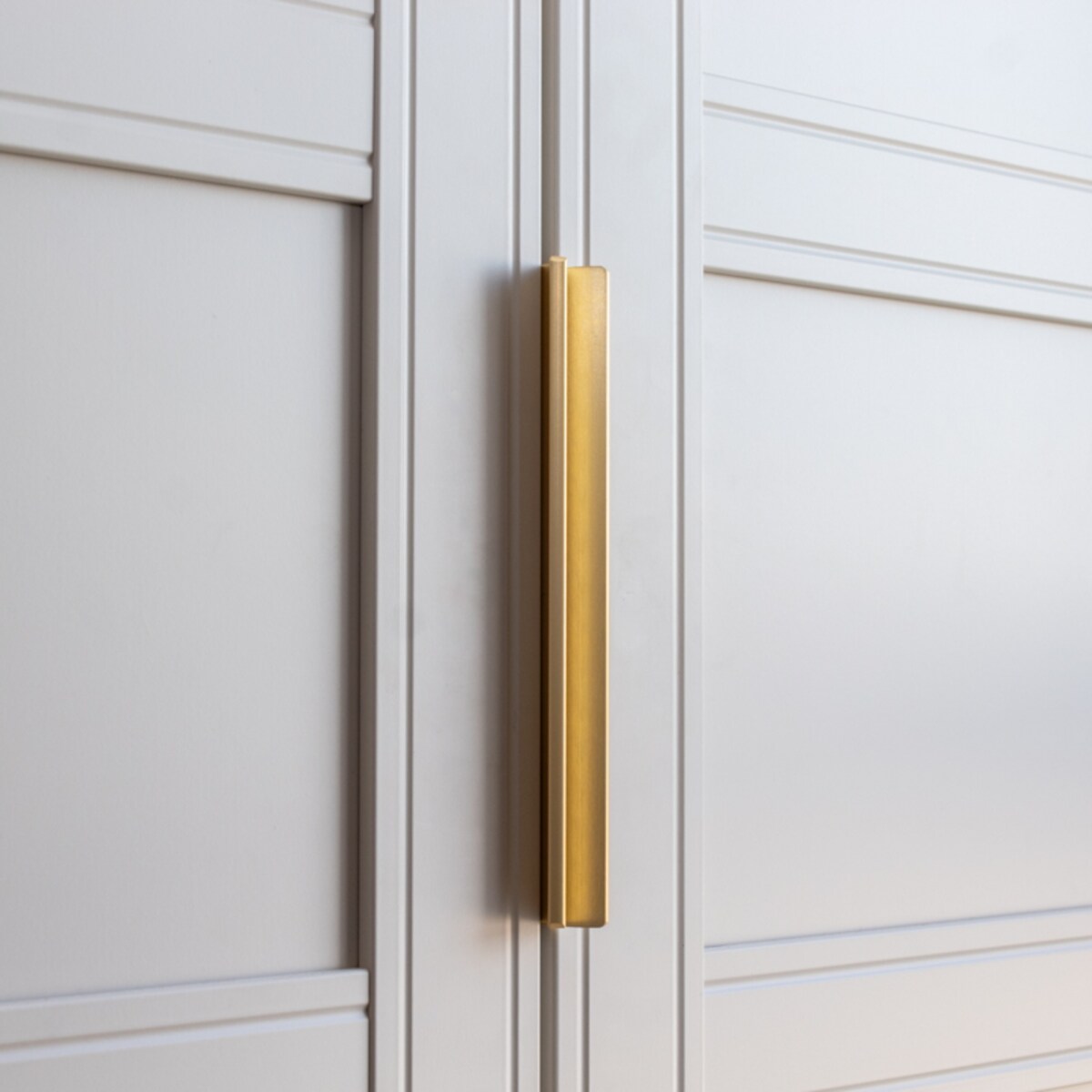 Uchwyt meblowy 160 mm mat krawędziowy złoty loft do mebli szafek i suflad