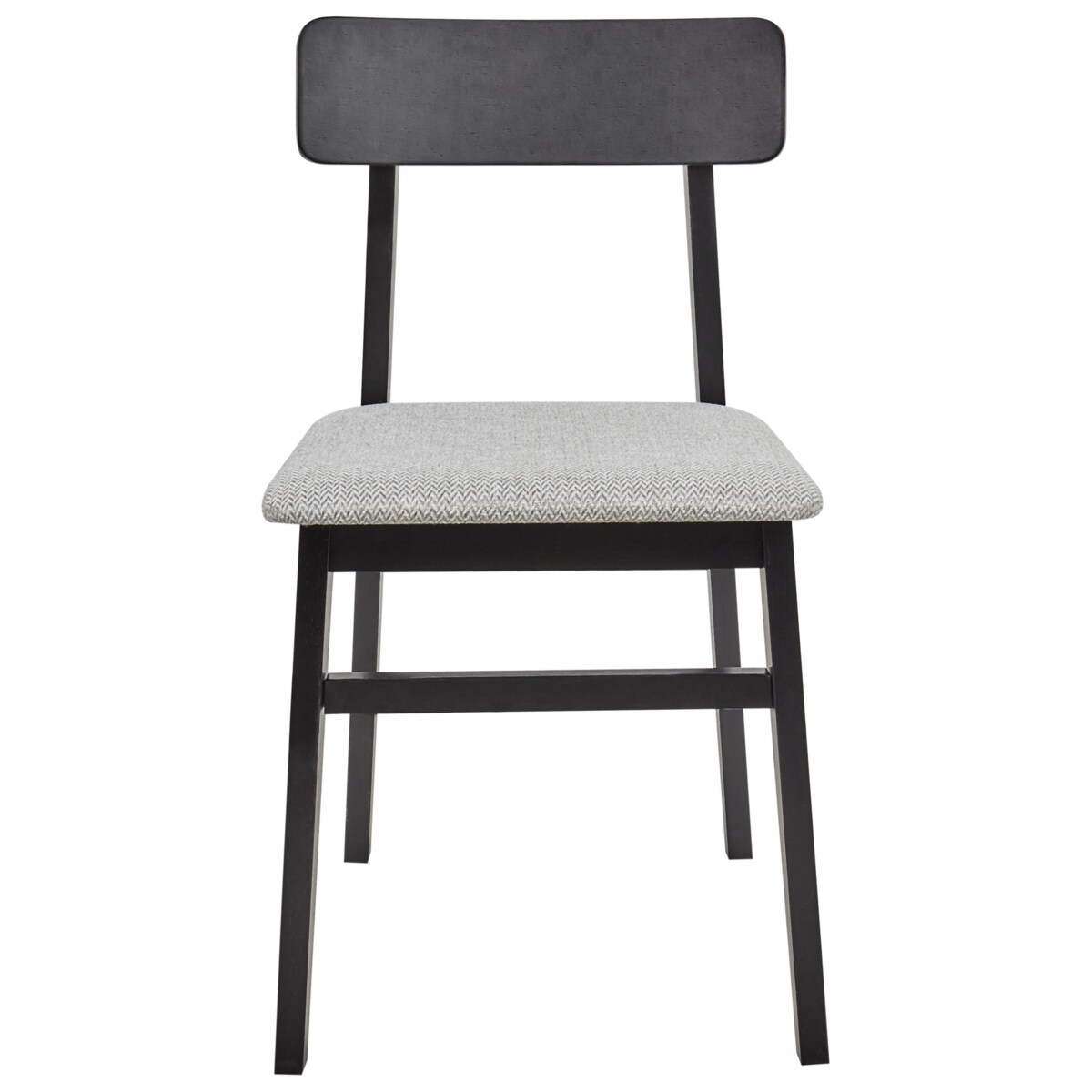 Zestaw 2 krzeseł do jadalni STACY Drewno kauczukowe Jasnoszary