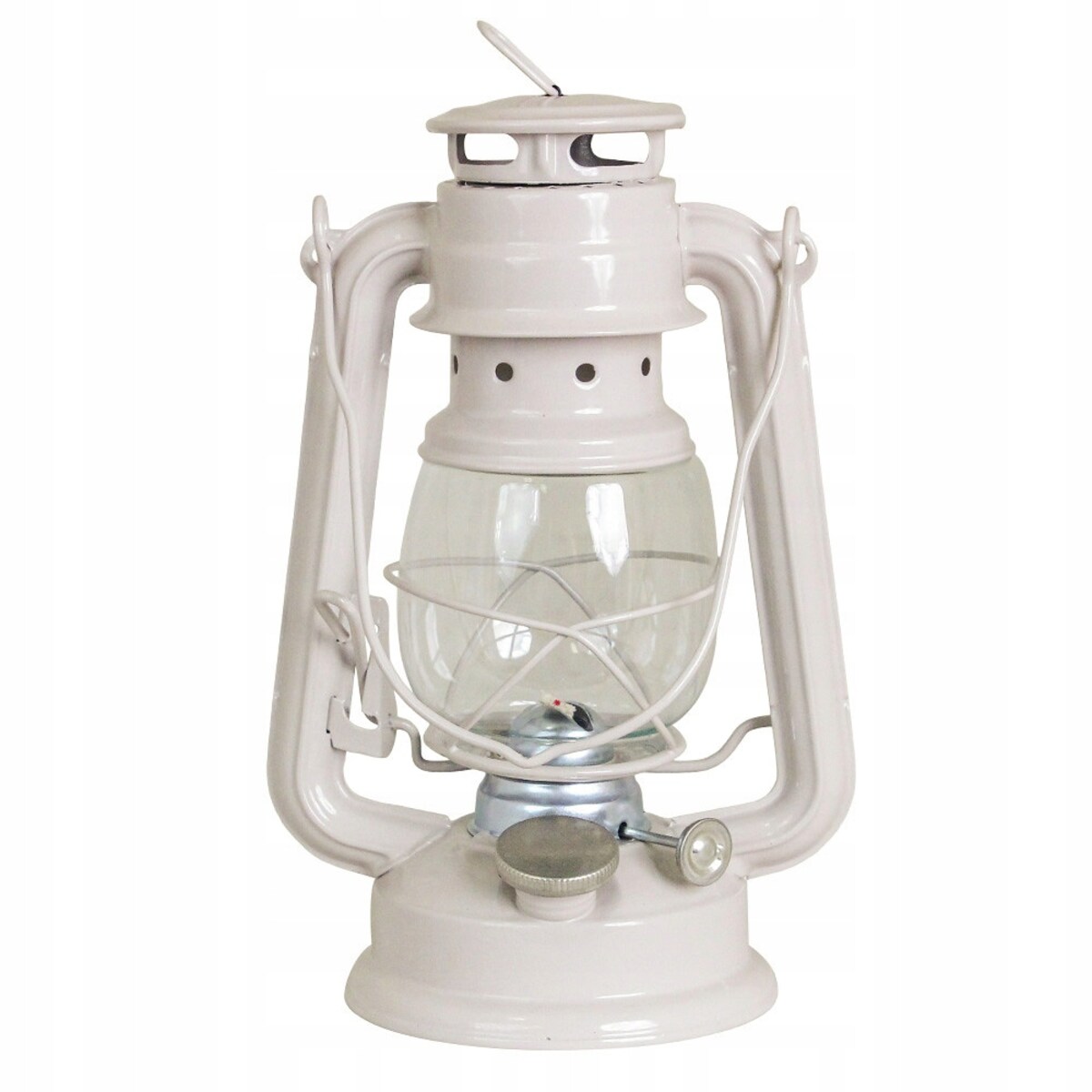 LAMPA NAFTOWA DOMOWA OGRODOWA na prezent beżowa wisząca stojąca + knot