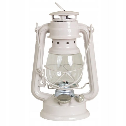 LAMPA NAFTOWA DOMOWA OGRODOWA na prezent beżowa wisząca stojąca + knot