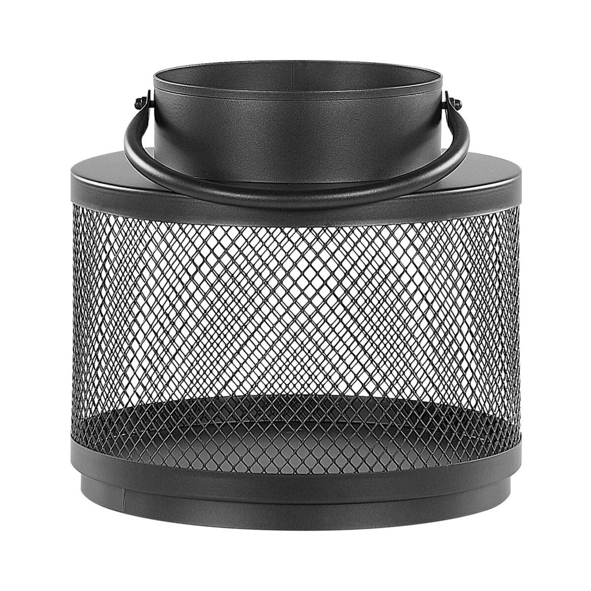 Lampion metalowy 19 cm czarny YAMDENA