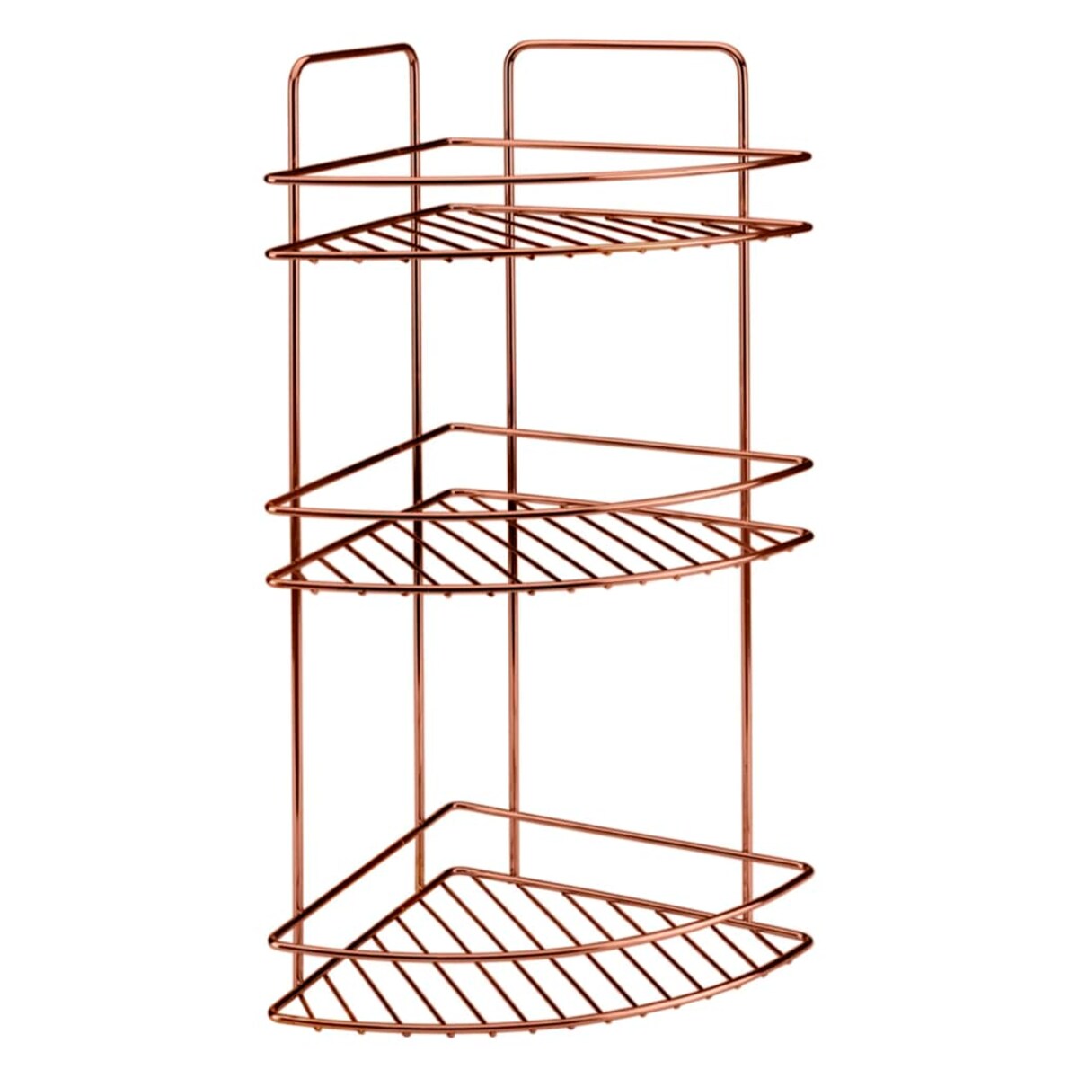 Metaltex 3-poziomowa półka narożna pod prysznic, kolor miedziany