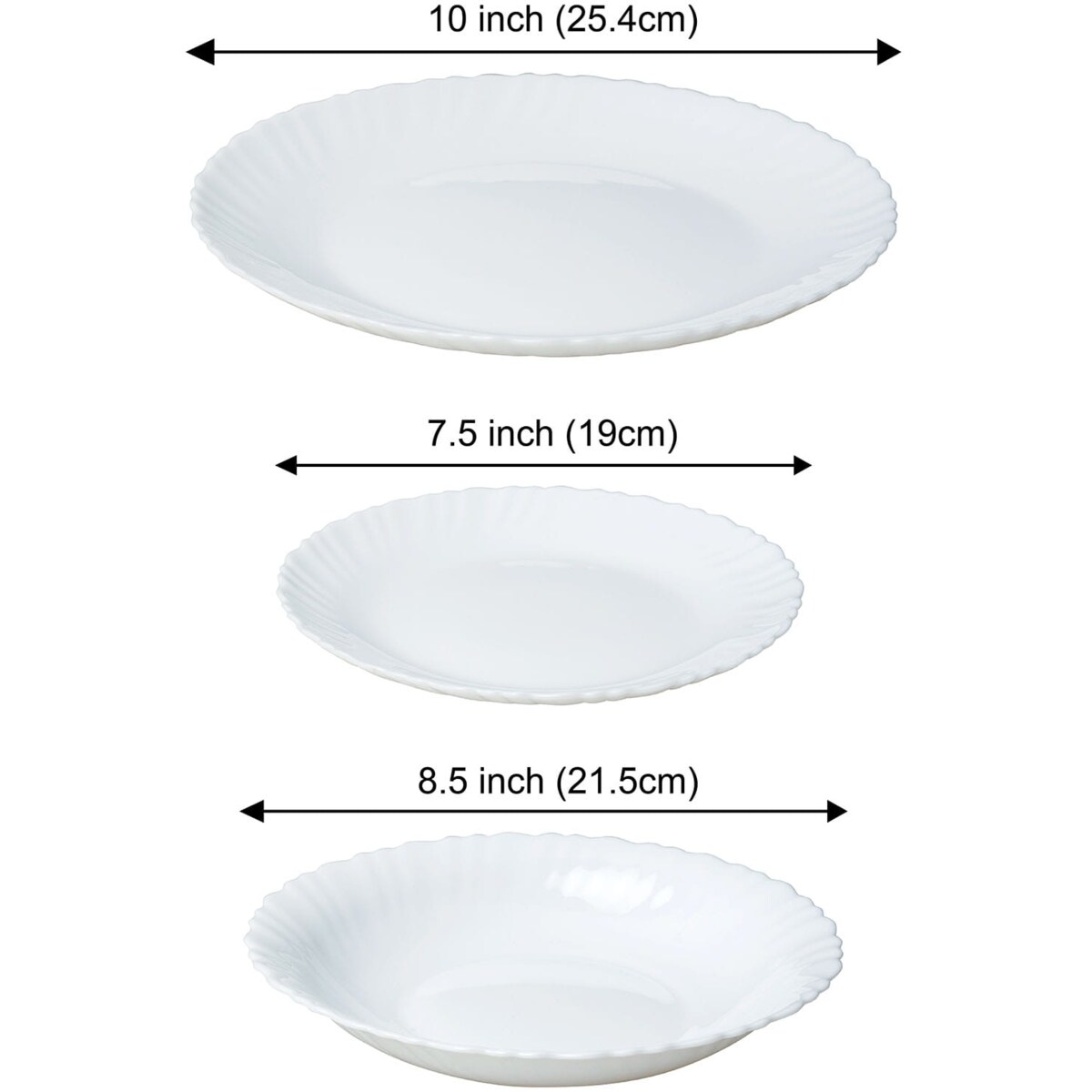 Zastawa stołowa Serwis Komplet talerzy 18 elementów na 6 osób KINGHOFF