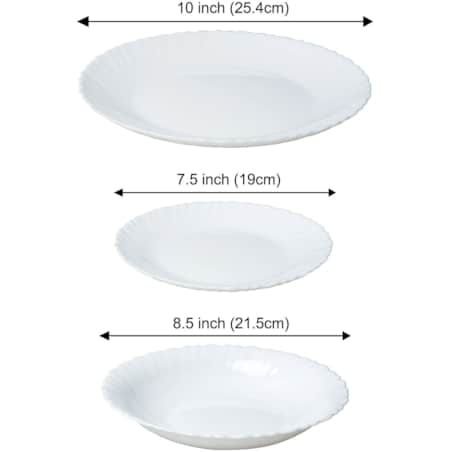 Zastawa stołowa Serwis Komplet talerzy 18 elementów na 6 osób KINGHOFF