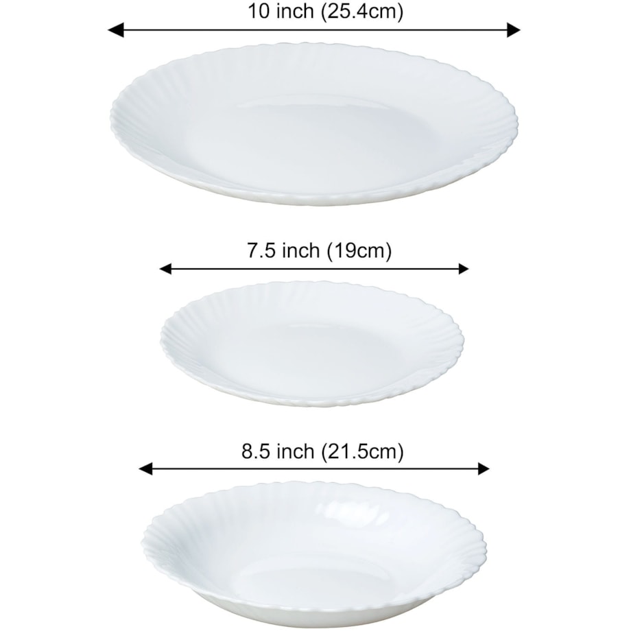 Zastawa stołowa Serwis Komplet talerzy 18 elementów na 6 osób KINGHOFF