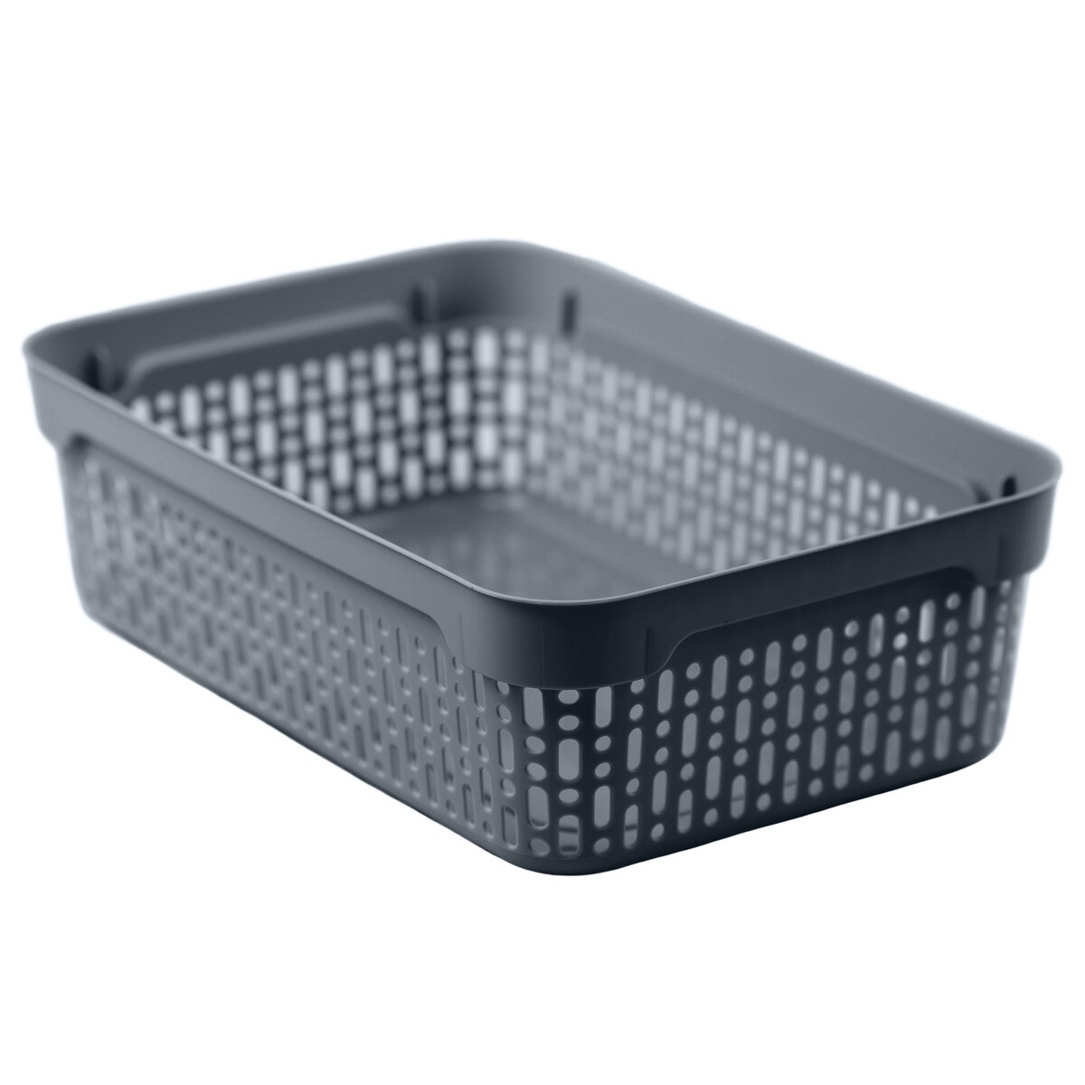 Koszyk Ażurowy Koszyczek XS Plastikowy Na Kosmetyki Do Łazienki Pudełko Pojemnik Do Szuflady Szary