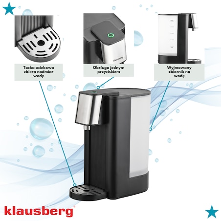 Dozownik dystrybutor podgrzewacz do gorącej wody 2.5L KLAUSBERG