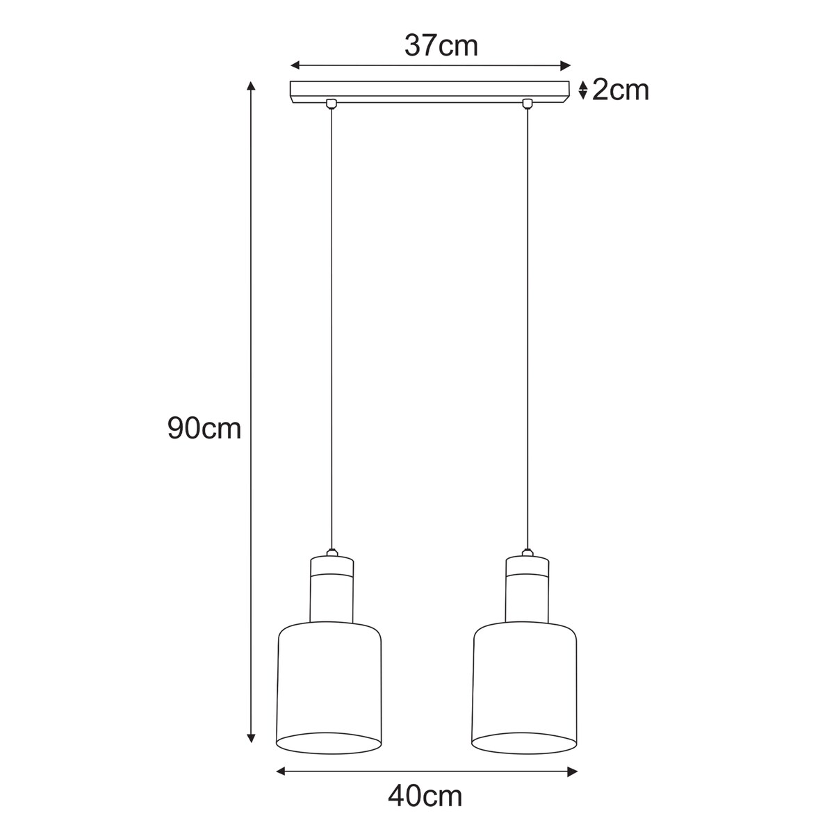 Lampa wisząca K-5251 z serii BRUS