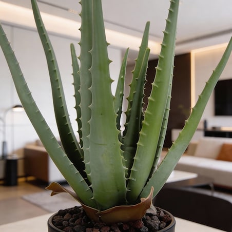 Roślina Sztuczna Aloes W Doniczce 45 Cm Wysokości Zielona Jak Żywa Ozdoba