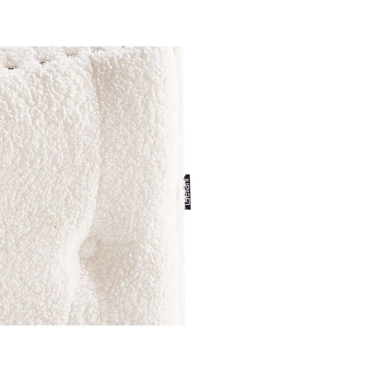 Łóżko wysuwane Boucle GASSIN 90 x 200 cm Złamana biel