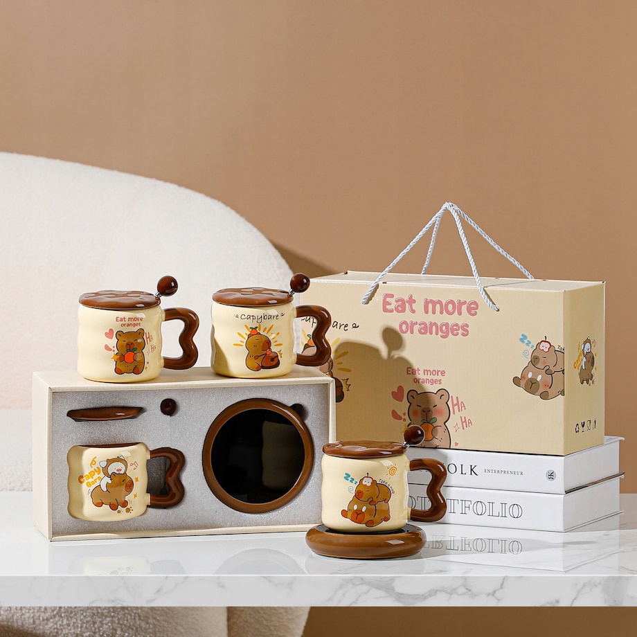 ELEGANCKI Kubek z podgrzewaczem + Łyżka + KABEL USB Kubek świąteczny GIFT