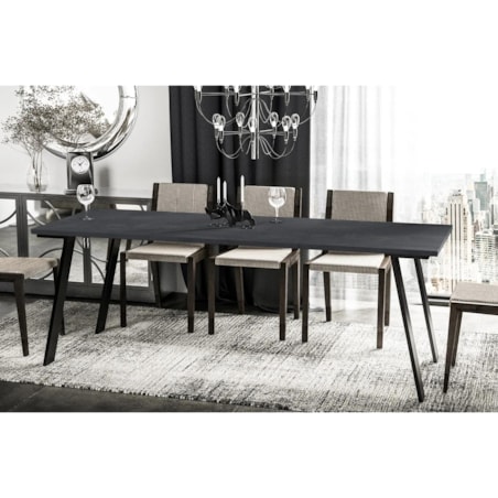 Stół rozkładany LIWIA 130(210)x80 beton ciemny