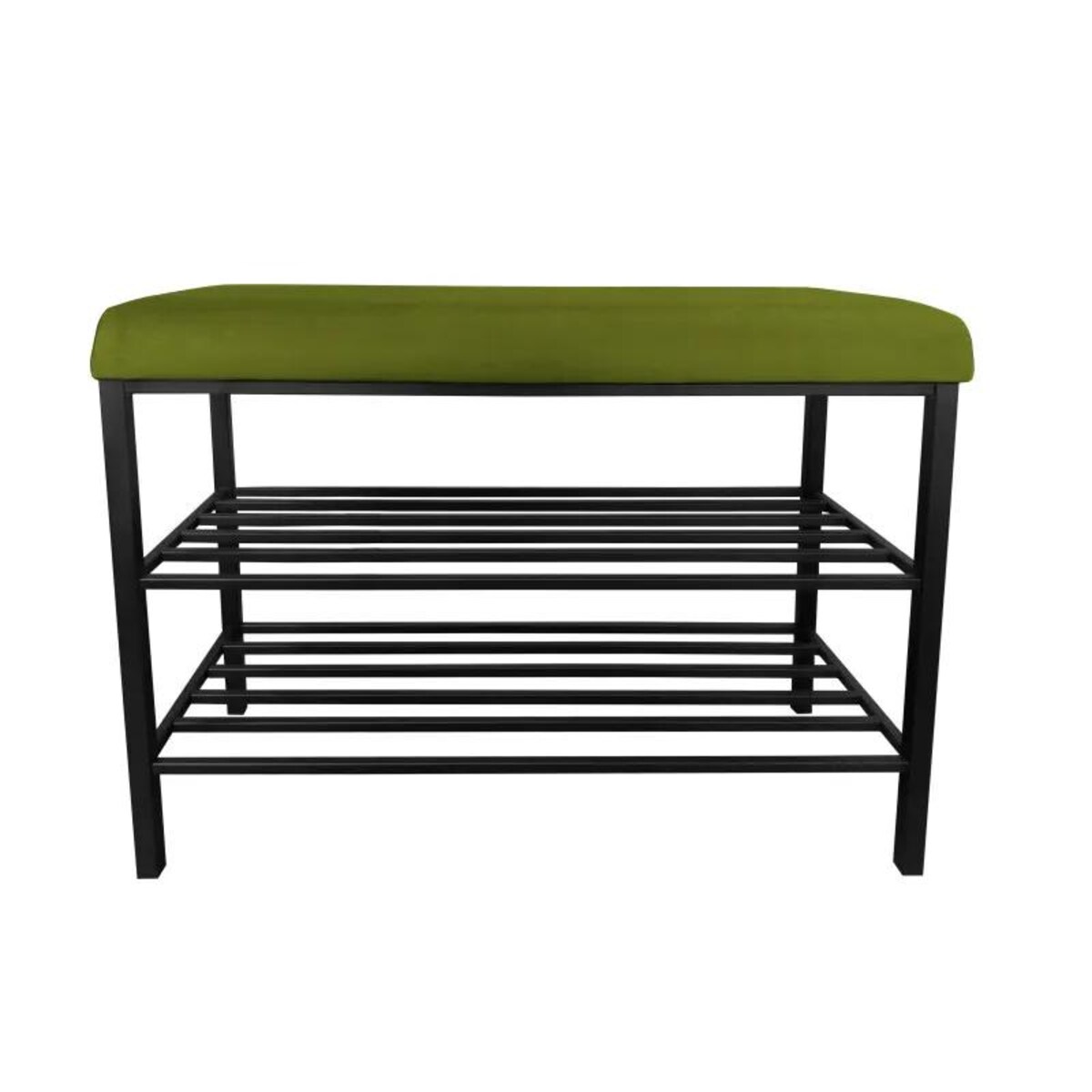 Stojak na buty z siedziskiem GAJA BL75 czarny/oliwkowy