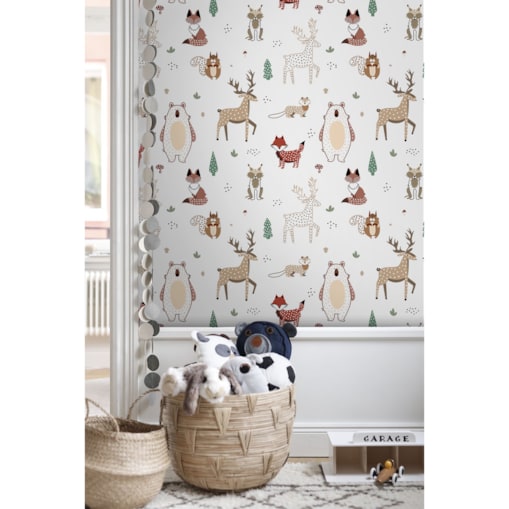 Tapeta Leśne zwierzątka, 416x254cm