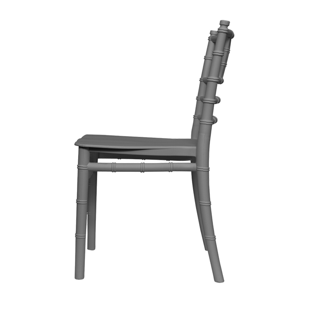 Krzesełko dla dzieci plastikowe z oparciem szare dziecięce