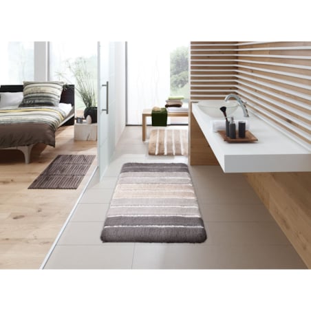 Kleine Wolke Phoenix Ekologiczny Dywanik łazienkowy szary 60x 60 cm ECO LIVING