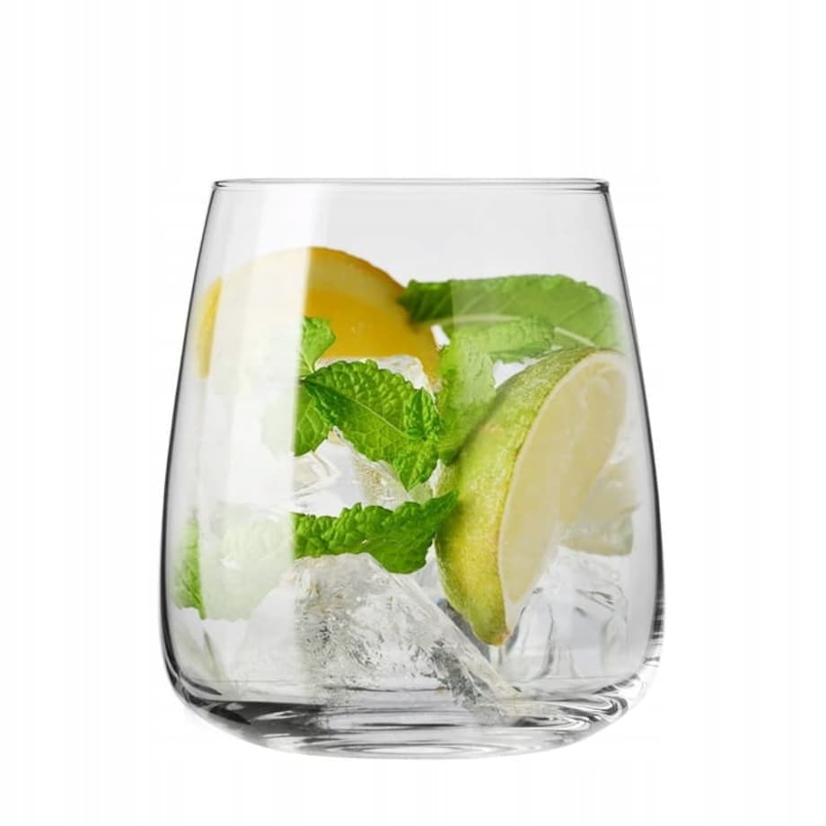 Niskie szklanki KROSNO Modern 6szt 470ml nowoczesne do napojów whisky