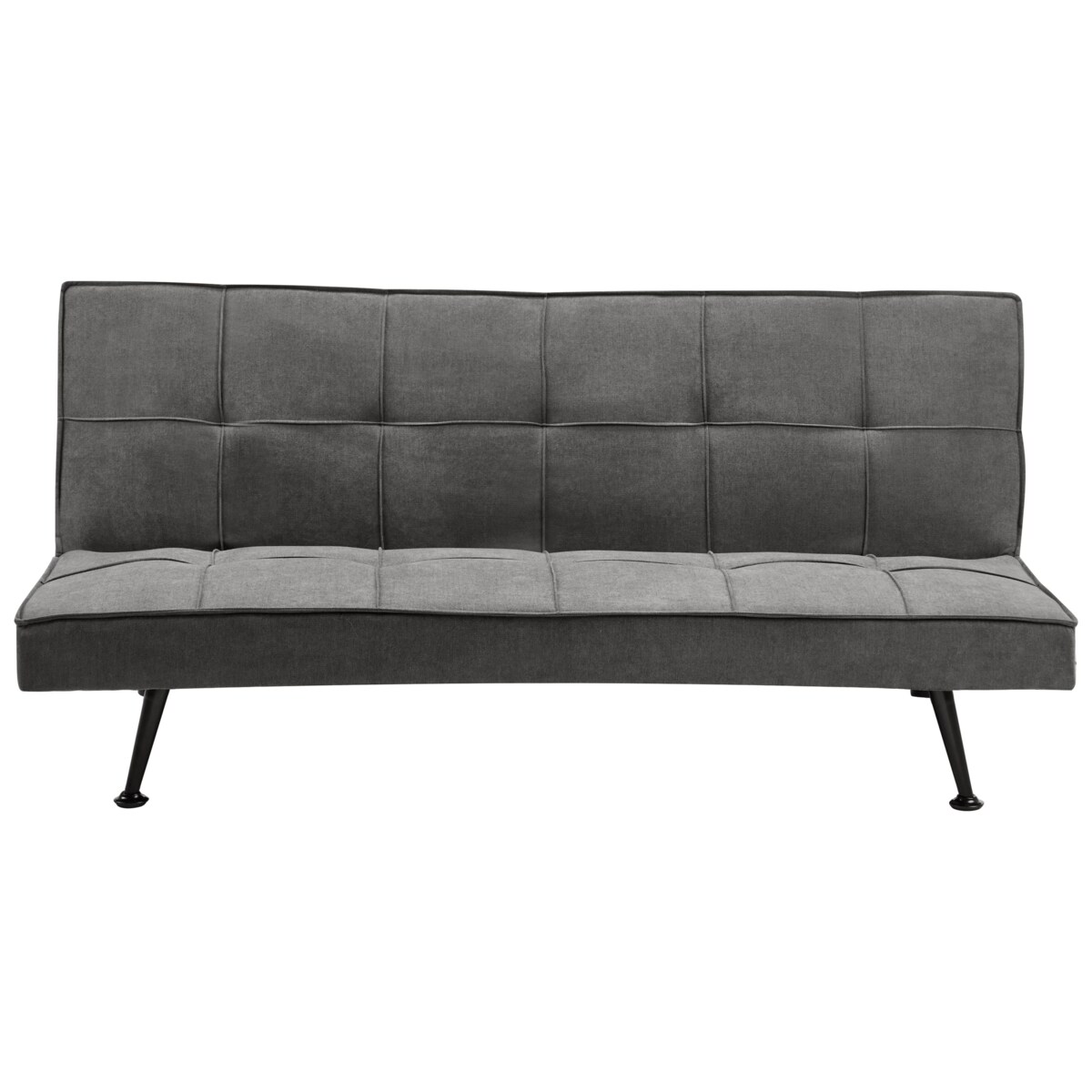 Sofa rozkładana HASLE Ciemnoszary Tkanina