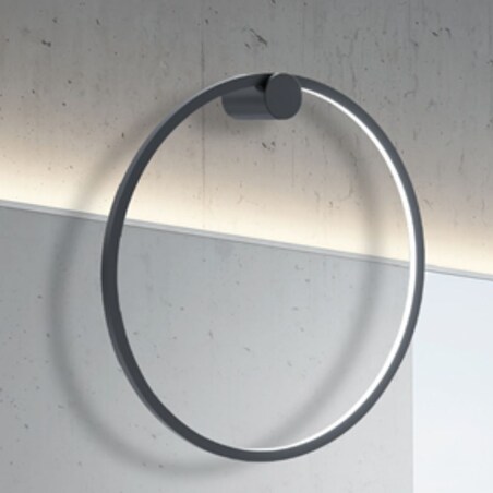 Pierścieniowy kinkiet ścienny Saturno ML8850 Milagro LED 25W 4000K IP44 czarny