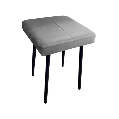 Taboret SQUARE MG VELVET szary