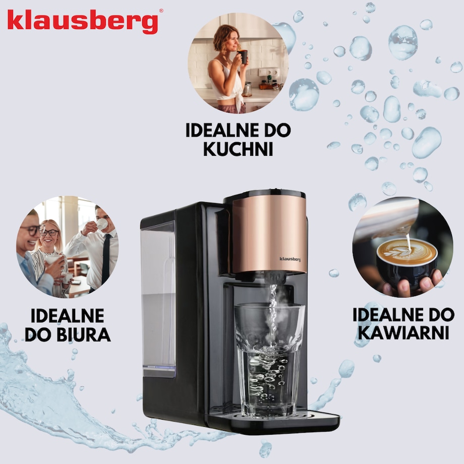 Dozownik dystrybutor podgrzewacz do gorącej wody 2.2L z regulacją temperatury KLAUSBERG