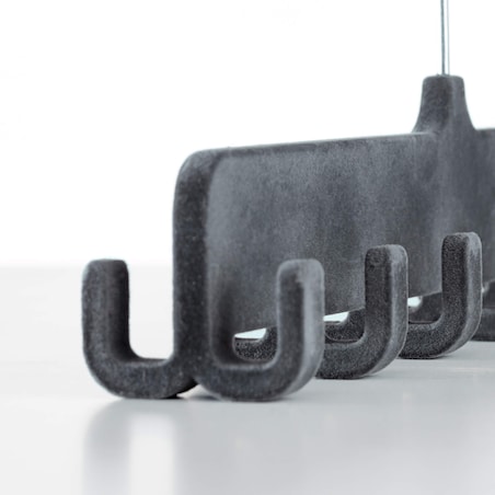 Wieszak na paski do spodni Rayen - 32 cm, Szary