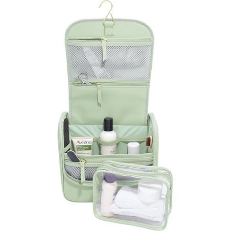 Kosmetyczka podróżna do zawieszenia Stackers zieleń szałwiowa