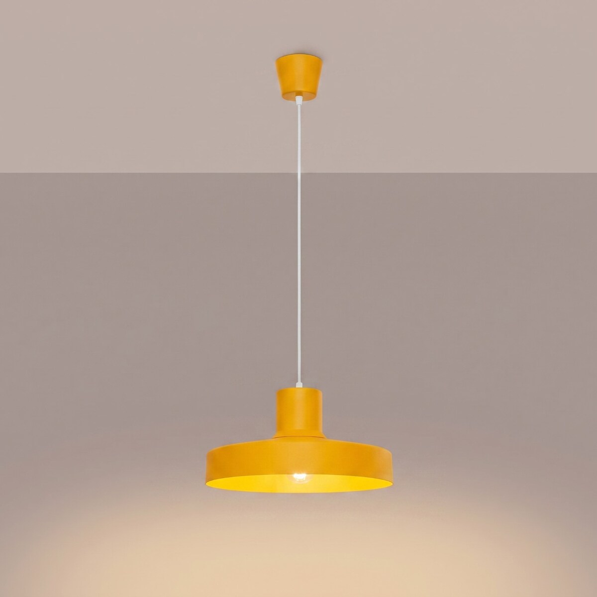 Lampa wisząca BILO żółta