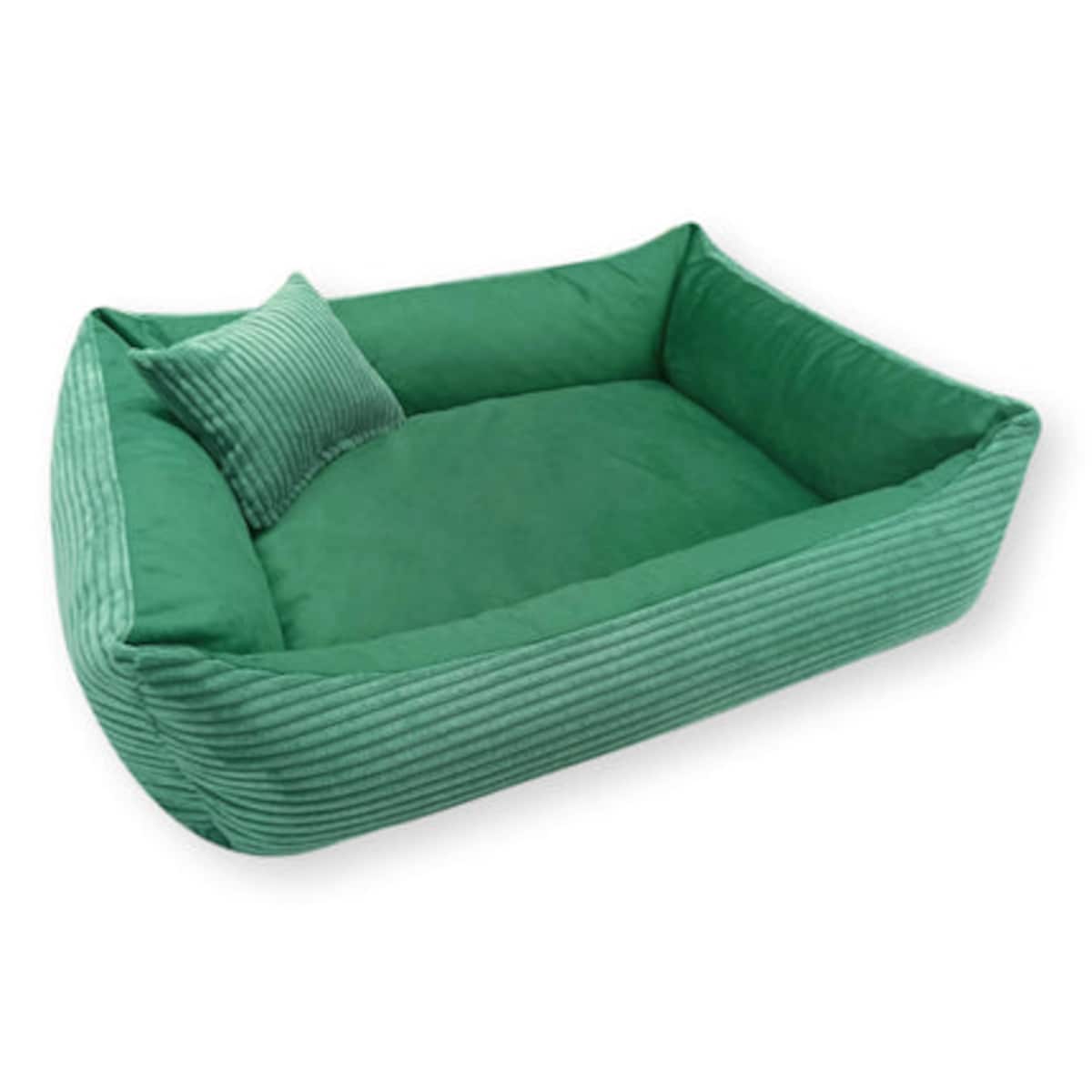 Sztruksowe legowisko dla psa MOLLY, 100x80 cm, Zieleń