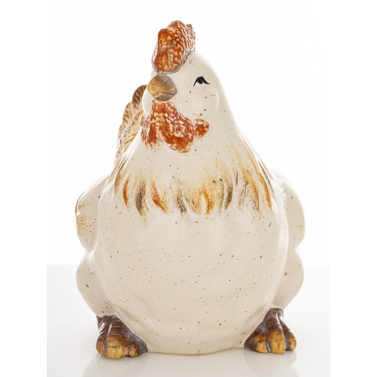 Dekoracja - kura wielokolorowa 18,5x13x16 cm POULE-2